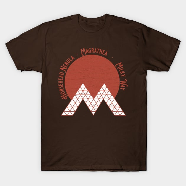 MAGRATHEA! Journey There To See Planets Built! T-Shirt by fatbastardshirts